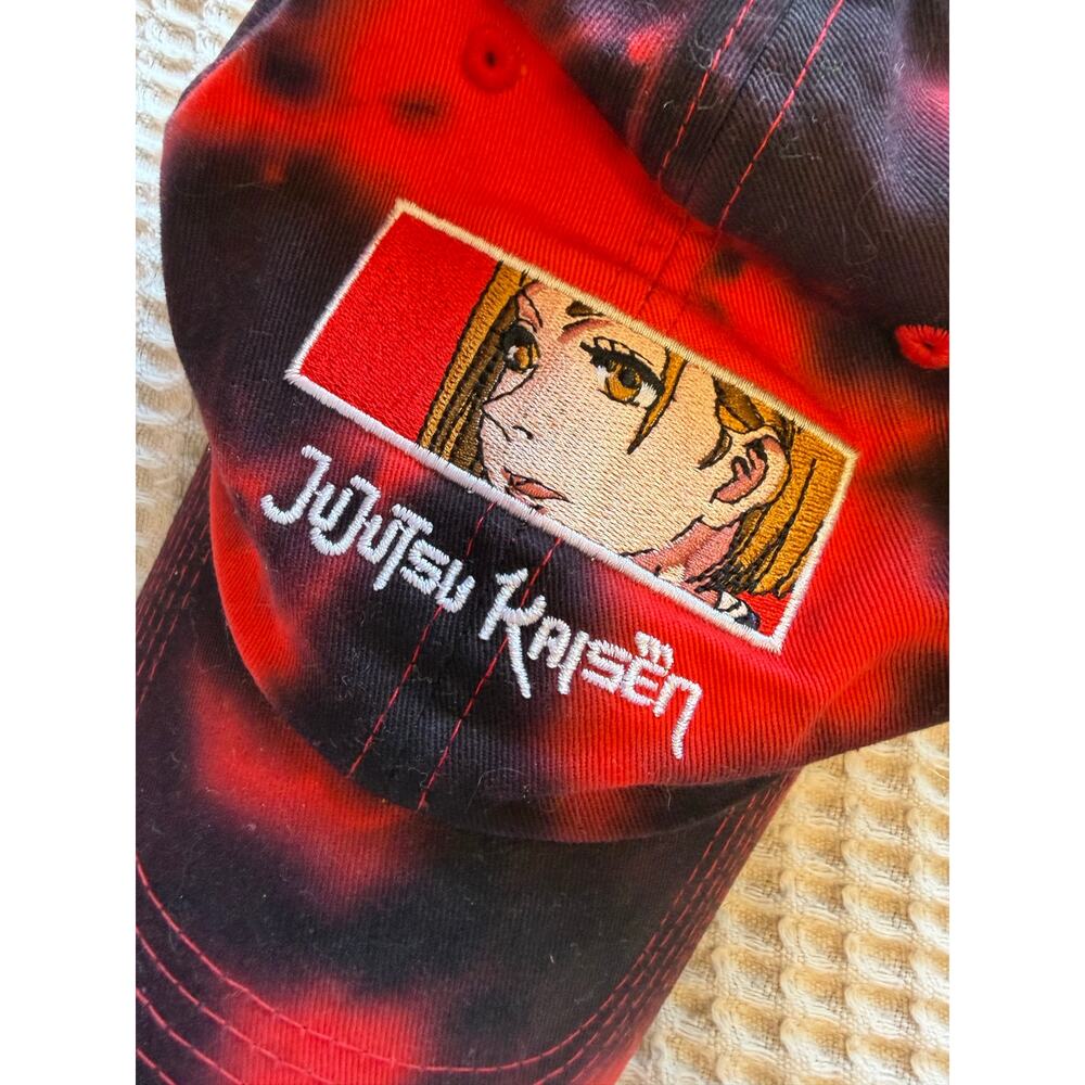 Episode X Jujutsu Kaisen Red & Black Baseball Cap Hat Anime - Picture 8 of 8